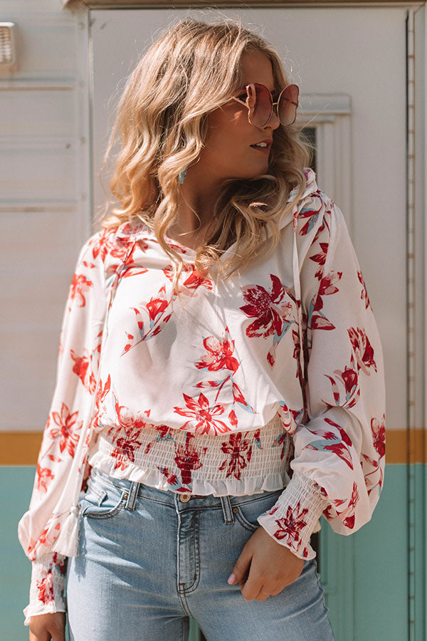 Haute In Manhattan Floral Top Image - 2