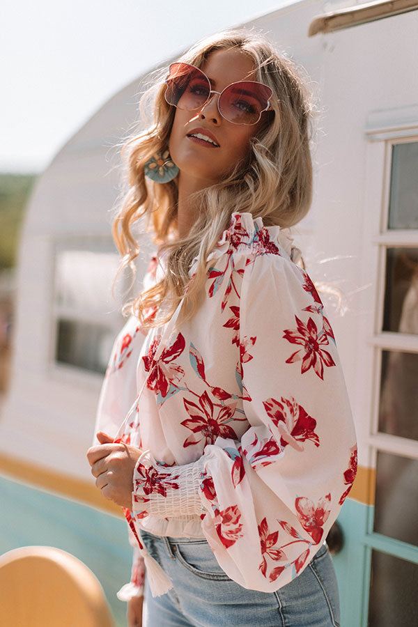 Haute In Manhattan Floral Top Image - 3