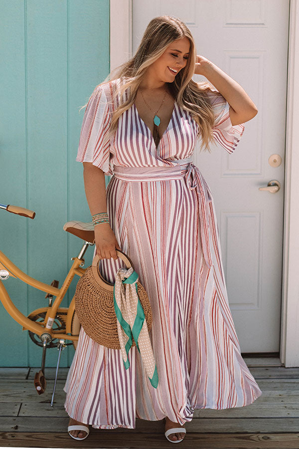 Coffee And Croissants Wrap Maxi Curves Image - 1