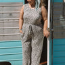 Weekend Welcome Leopard Jumpsuit  Curves Image - 1