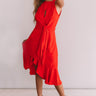 Going For Margs Front Tie Dress In Scarlet Image - 1