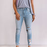 Winter Park Midrise Distressed Skinny in Light Wash Image - 1