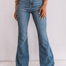 The Everleigh High Waist Flares in Medium Wash Image - 1