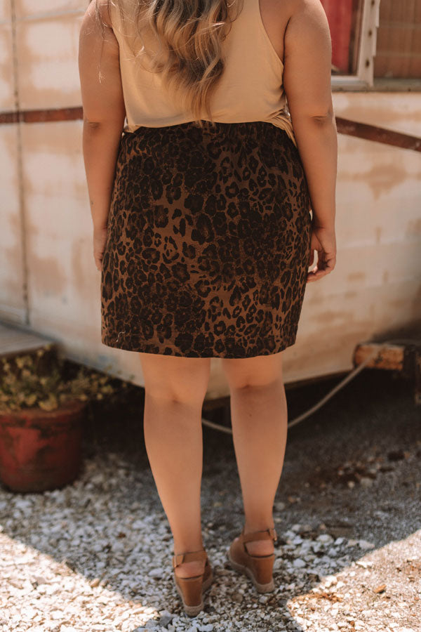 After The Show Leopard Skirt  Curves Image - 4