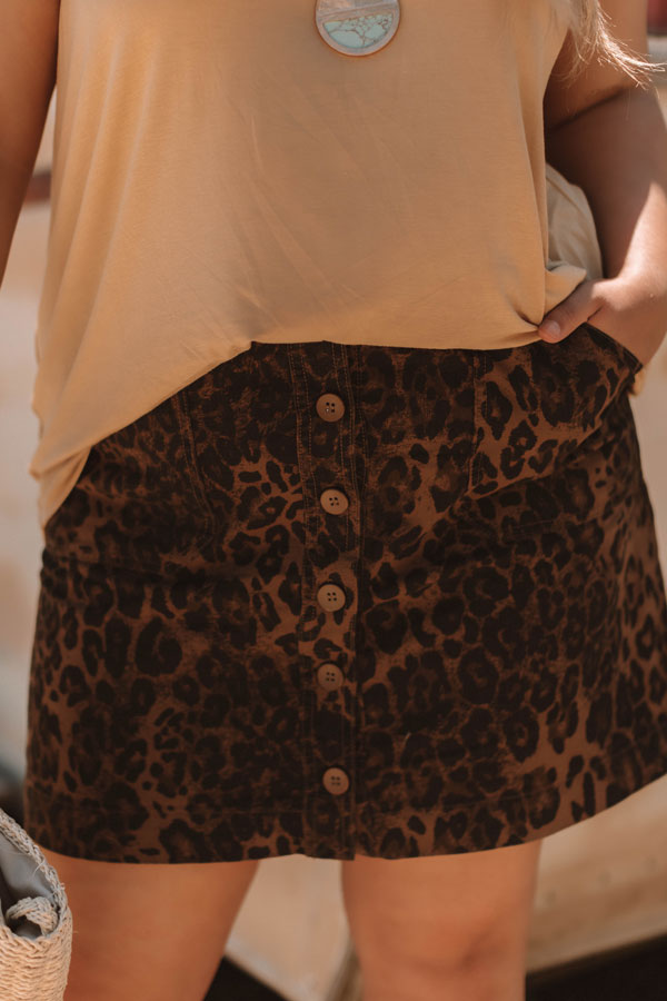 After The Show Leopard Skirt  Curves Image - 2