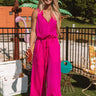 Gelato And Kisses Jumpsuit In Hot Pink Image - 1