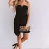 Who's That Girl Front Tie Dress In Black Image - 1