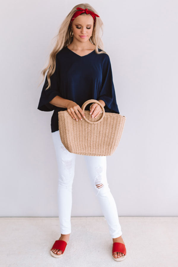 Mint Julep, Please Shift Top in Navy Image - 1