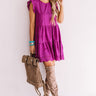 Florence Views Eyelet Dress in Orchid Image - 1