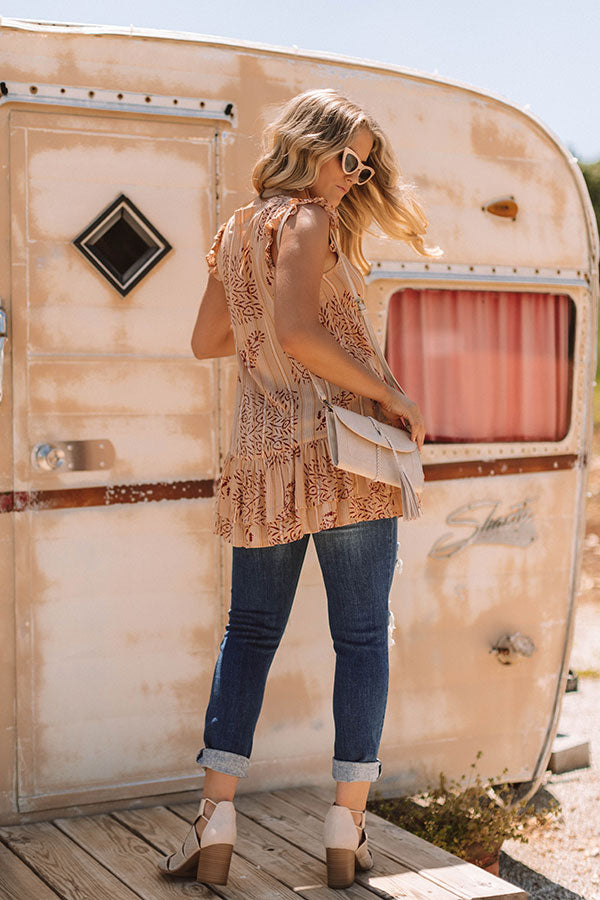 Golden Dreams Button Down Tunic Dress Image - 5