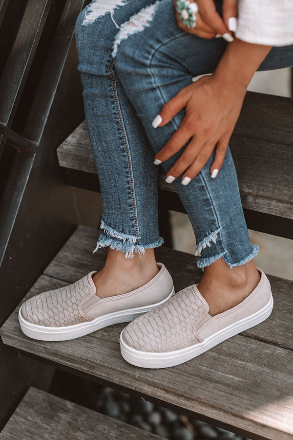 The Karter Faux Suede Sneaker In Birch Image - 2