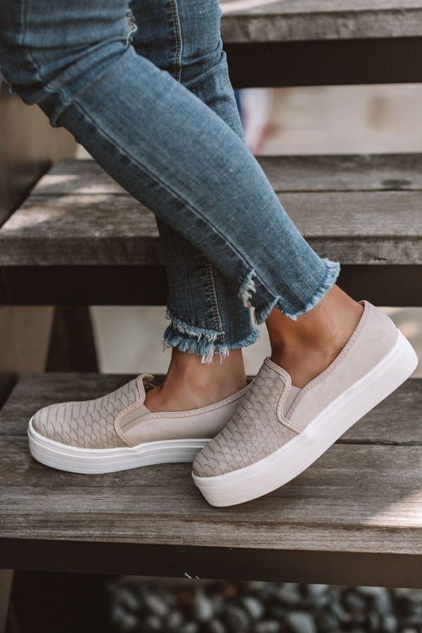 The Karter Faux Suede Sneaker In Birch Image - 3
