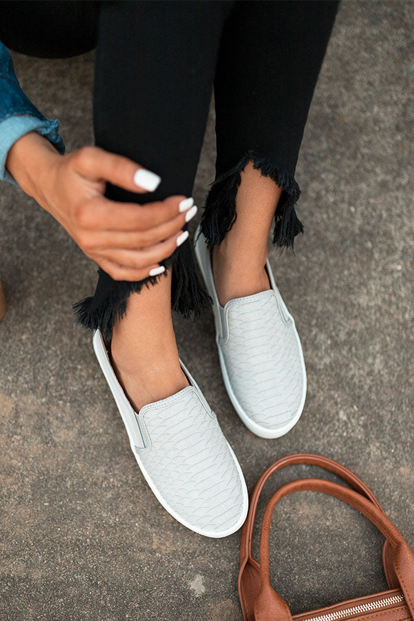 The Karter Faux Suede Sneaker In Grey Image - 5