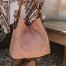 Addicted To You Faux Leather Tote In Blush Image - 1