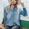 On the Flip Side Chambray Top Image - 1