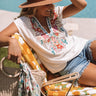 Tales Of Tulum Embroidered Top in White Image - 1