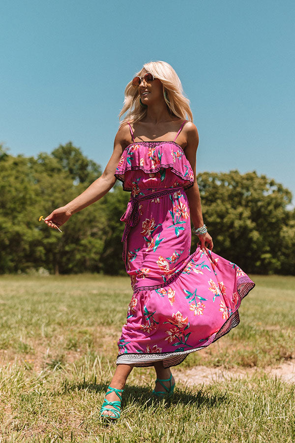 Peace, Love, and Luaus Floral Maxi Image - 3