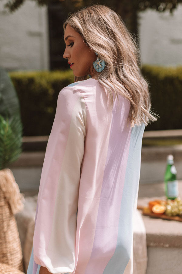 Tour Of Tuscany Stripe Tunic Dress Image - 4