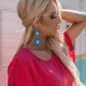 Catch Me By The Shore Beaded Earrings In Ocean Blue Image - 1