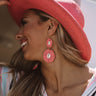 Catch Me By The Shore Beaded Earrings In Pink Image - 1
