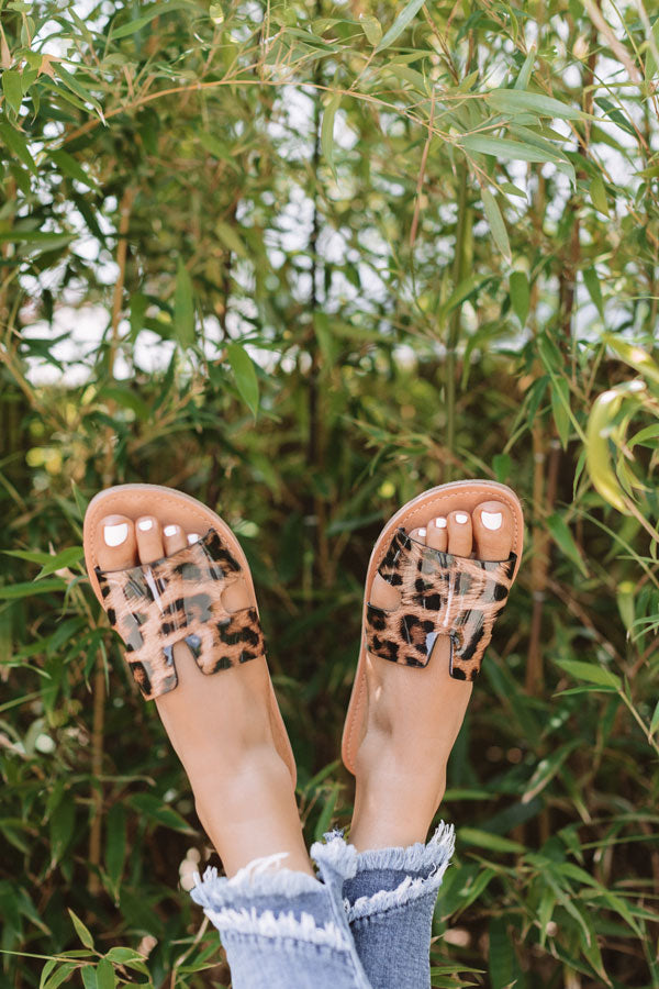 The Ella Leopard Sandal Image - 1
