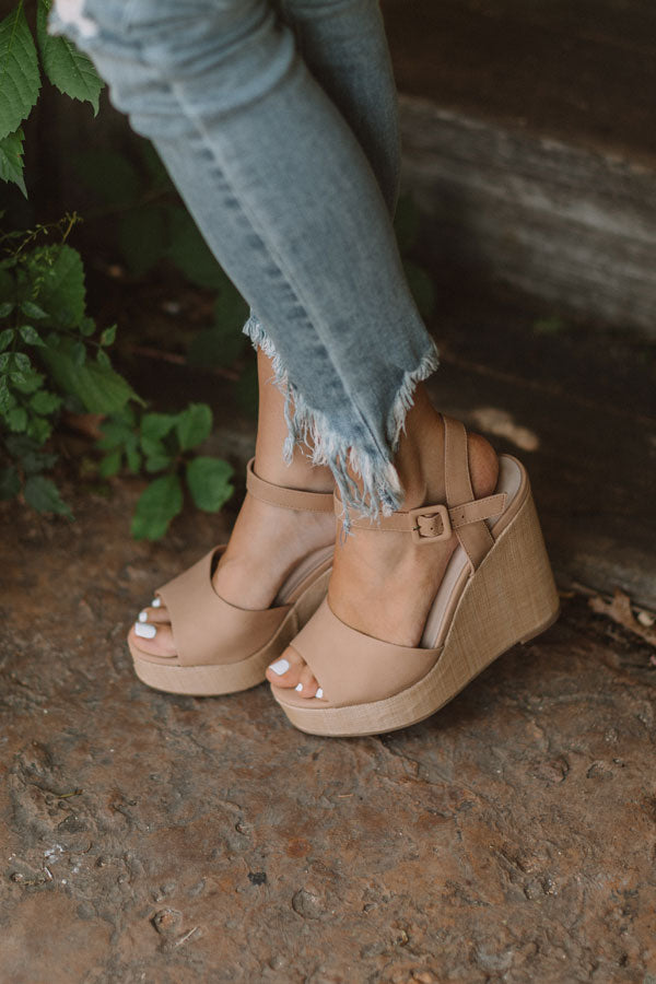 The Ayla Wedge In Iced Latte Image - 3