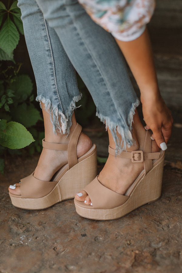 The Ayla Wedge In Iced Latte Image - 1