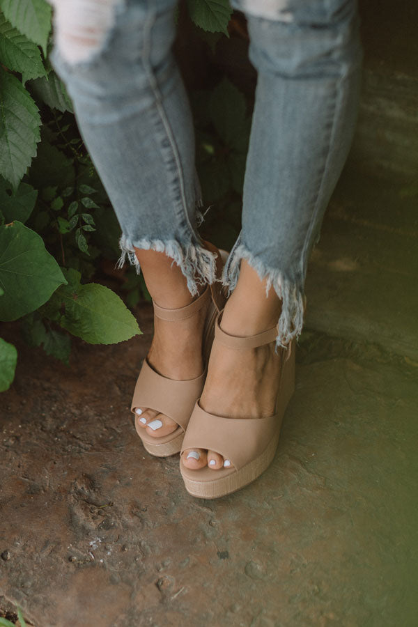 The Ayla Wedge In Iced Latte Image - 2