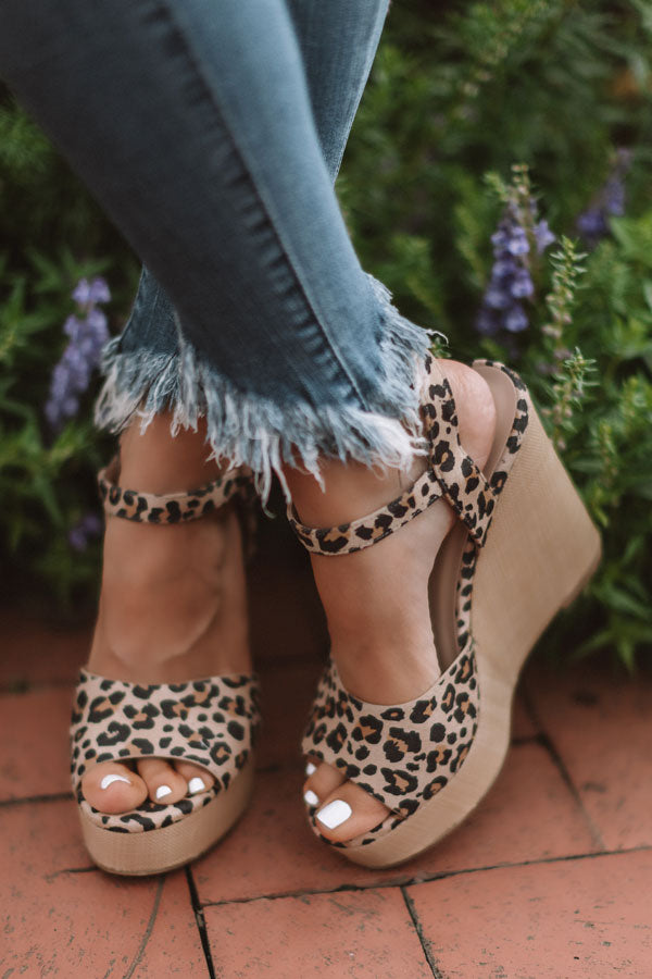The Ayla Wedge In Leopard