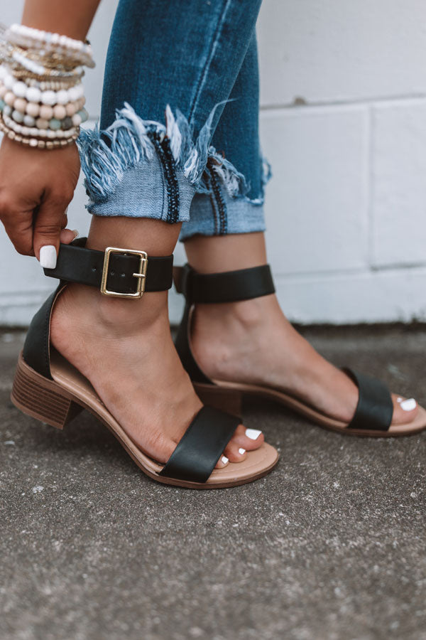 The Caylie Sandal In Black Image - 1