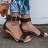 The Caylie Sandal In Black Image - 1