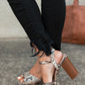 The Lyra Snake Print Heel Image - 1