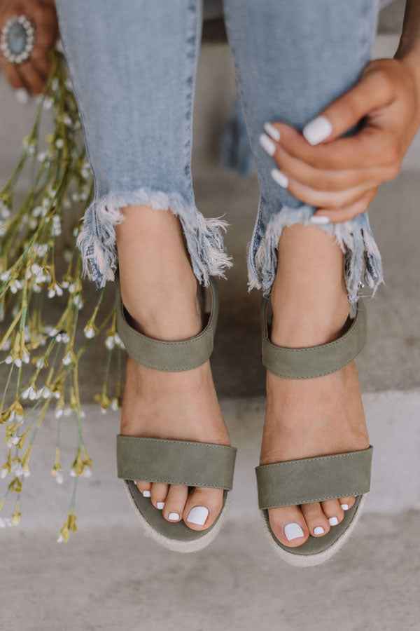 The Marlow Espadrille In Sage Image - 1