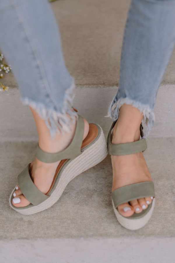 The Marlow Espadrille In Sage Image - 5