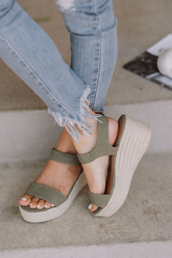 The Marlow Espadrille In Sage Image - 4
