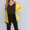 Countless Compliments Satin Blazer In Yellow Image - 1