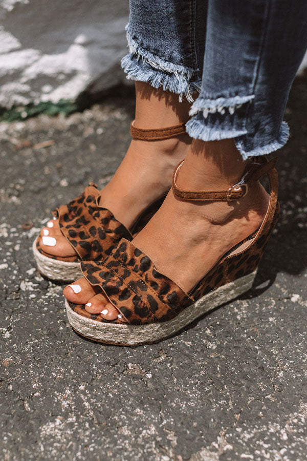 The Uptown Wedge In Leopard Image - 1