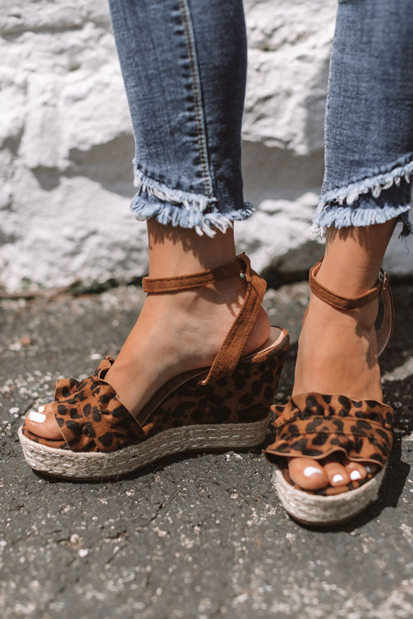 The Uptown Wedge In Leopard Image - 4