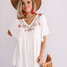 Love Sick Embroidered Babydoll Top Image - 1