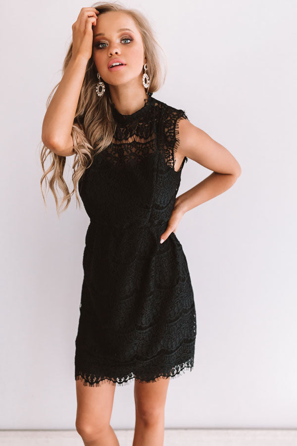 Limos and Luxury Lace Dress In Black Image - 3