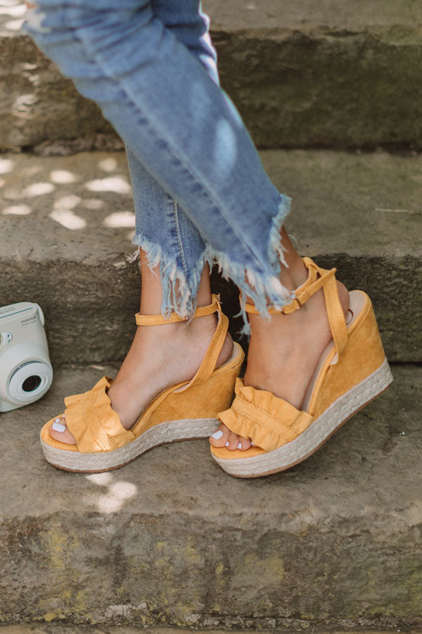 The Uptown Wedge In Mustard Image - 1