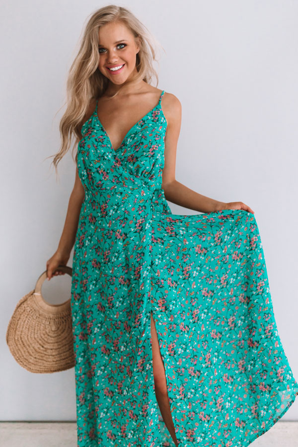 Your Embrace Floral Wrap Maxi Image - 2