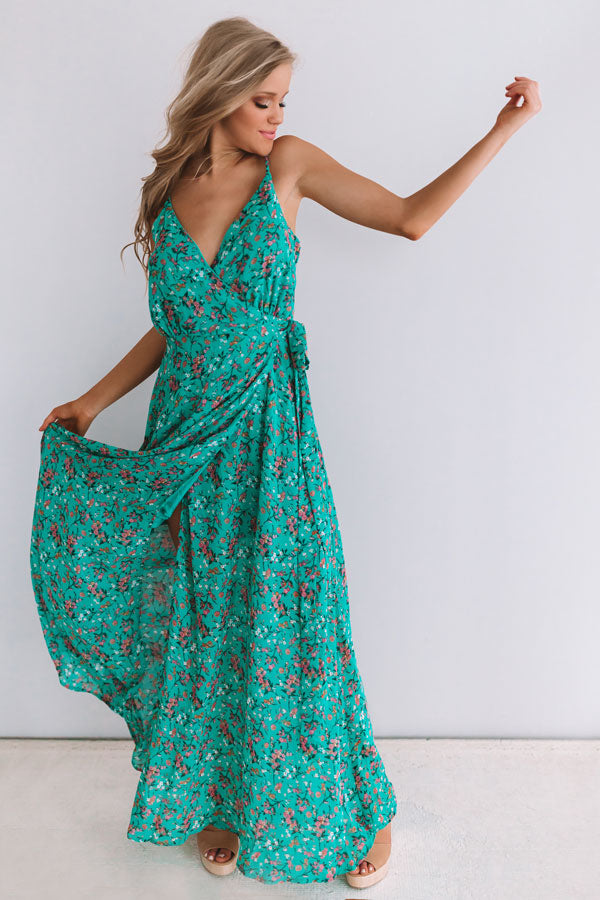Your Embrace Floral Wrap Maxi Image - 1