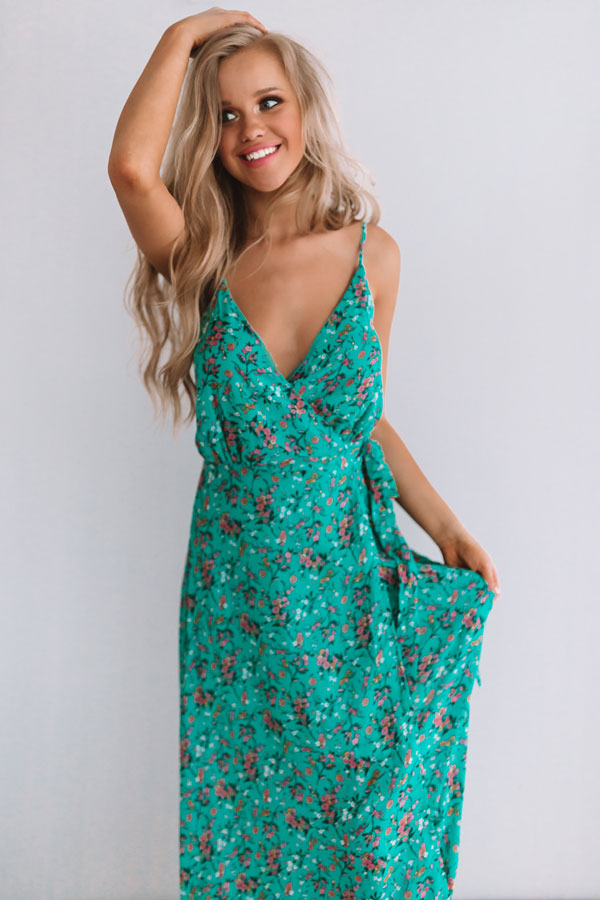 Your Embrace Floral Wrap Maxi Image - 4