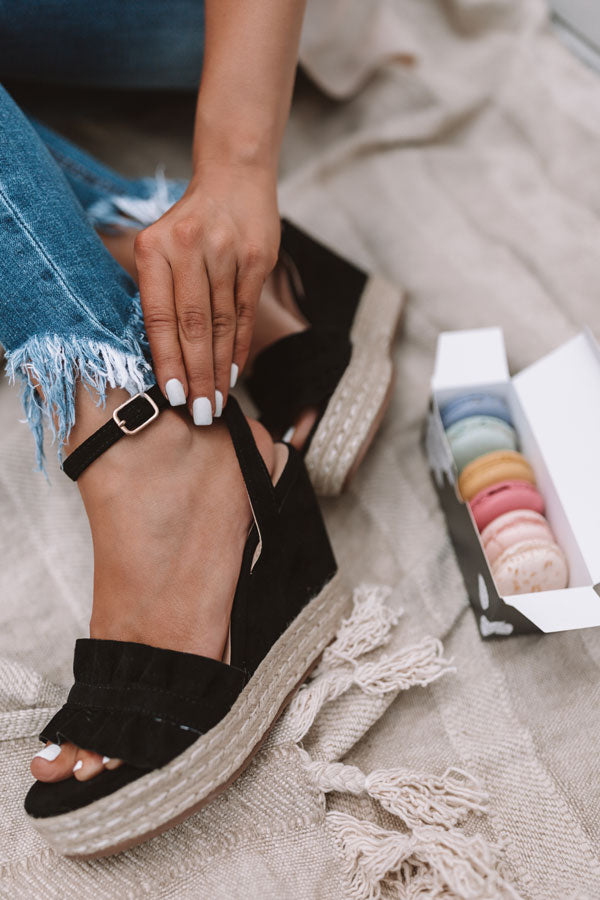 The Uptown Wedge In Black Image - 2