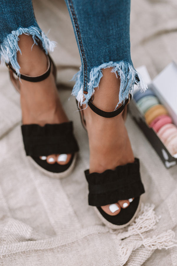 The Uptown Wedge In Black Image - 3