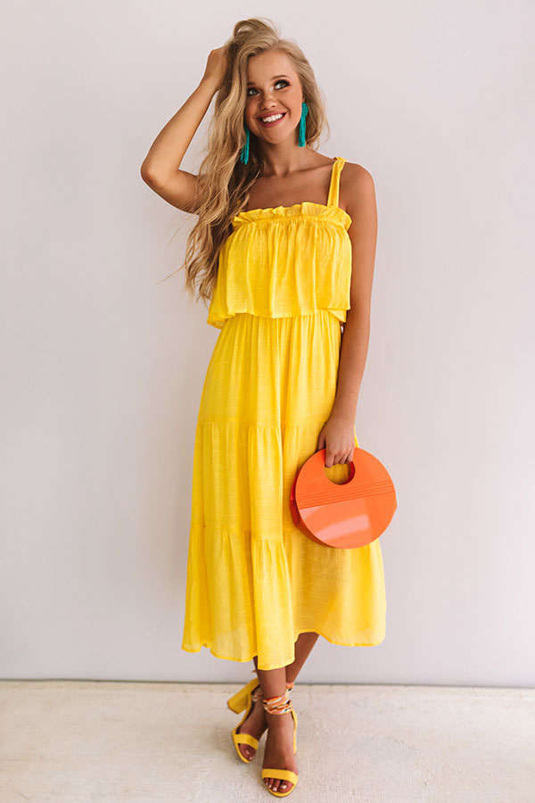 Summer Of Love Ruffle Midi Image - 1
