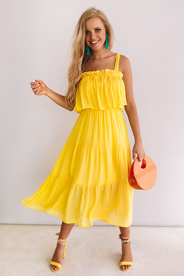 Summer Of Love Ruffle Midi Image - 2