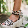The Beck Espadrille Wedge In Leopard Image - 1