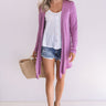 Layover In London Cardigan In Orchid Image - 1